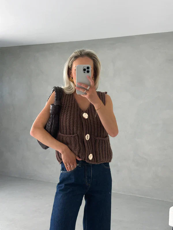 Kayla Ribbed Knitted Top